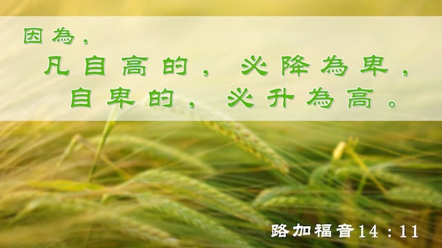 聖經金句,卑微