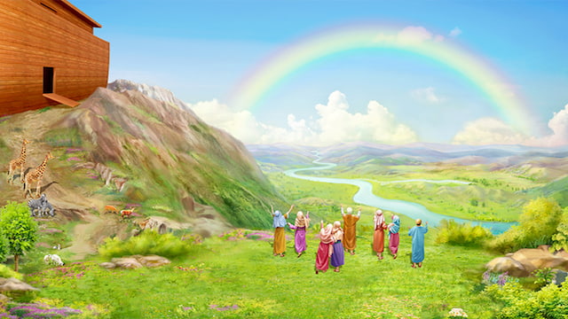 神的心意,彩虹,洪水滅世