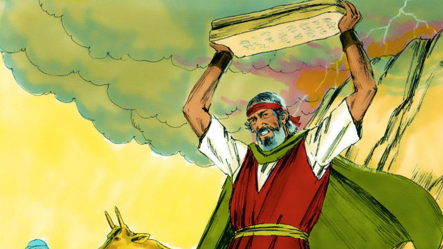 摩西摔閥板,聖經人物,聖經故事