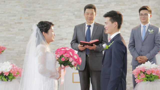 基督徒在教堂結婚