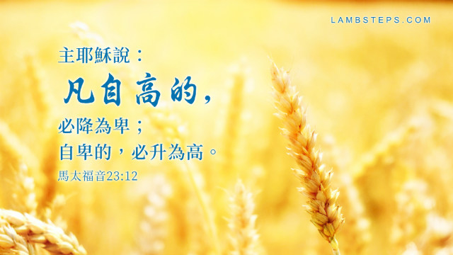 凡自高的必降爲卑